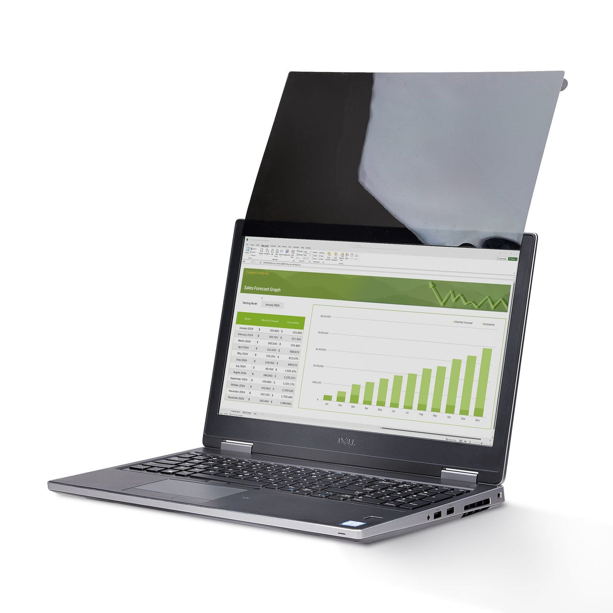 StarTech.com 16" 16:10 Flip-Up Anti-Glare Blue Light Filter Privacy Screen