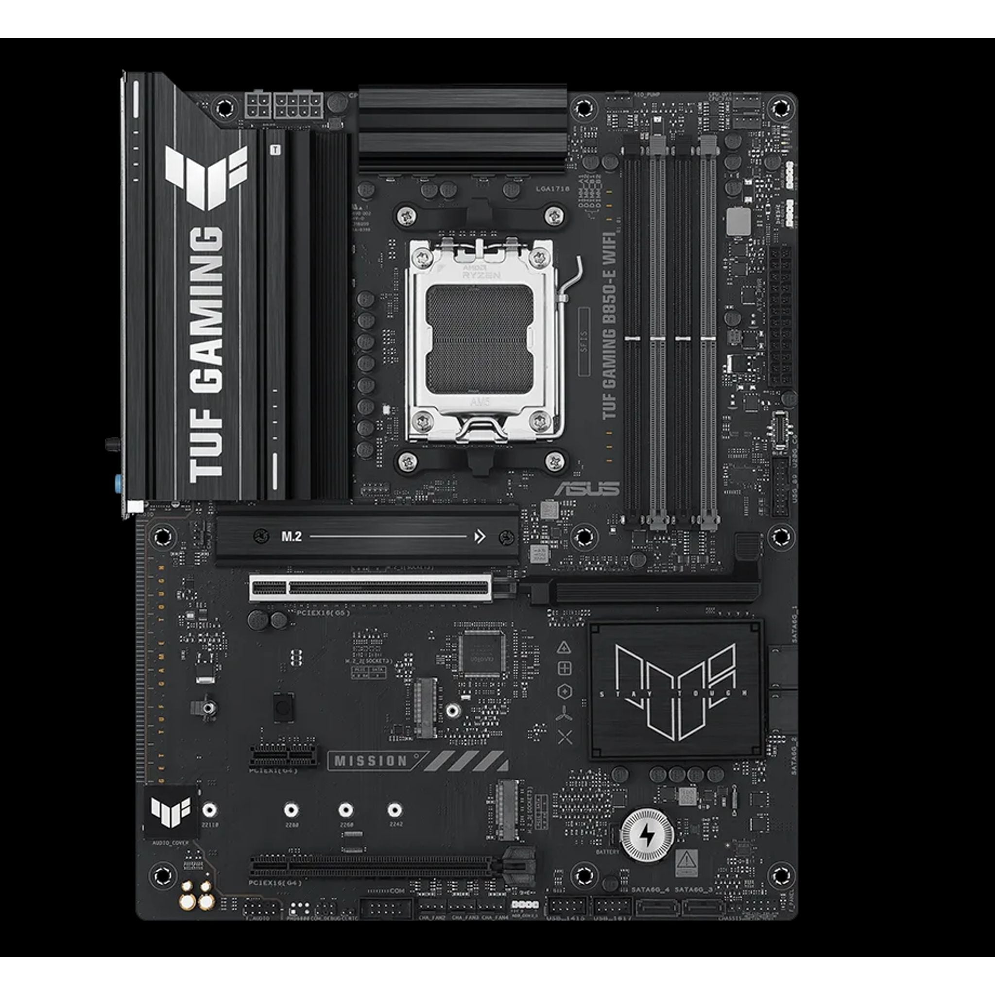 ASUS AMD B850 TUF GAMING B850-E WIFI (AM5) ATX Motherboard DDR5 256B 1x PCIe ... tl:7facfa7e