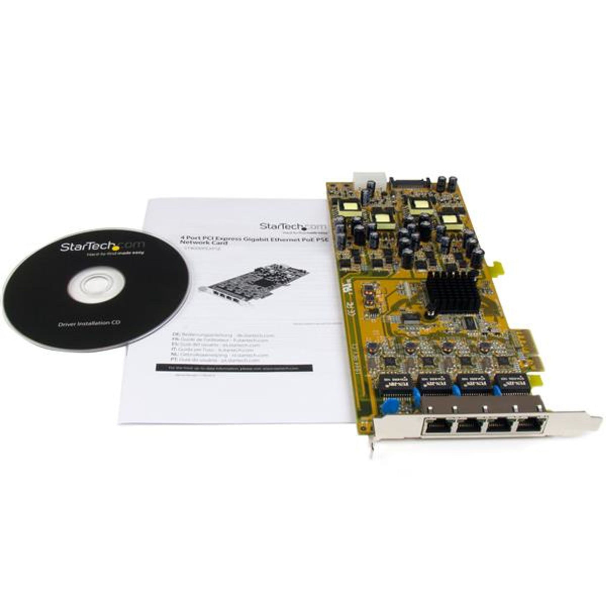 StarTech.com Gigabit Ethernet PCI Express x4 4Port 10/100/1000Base-T