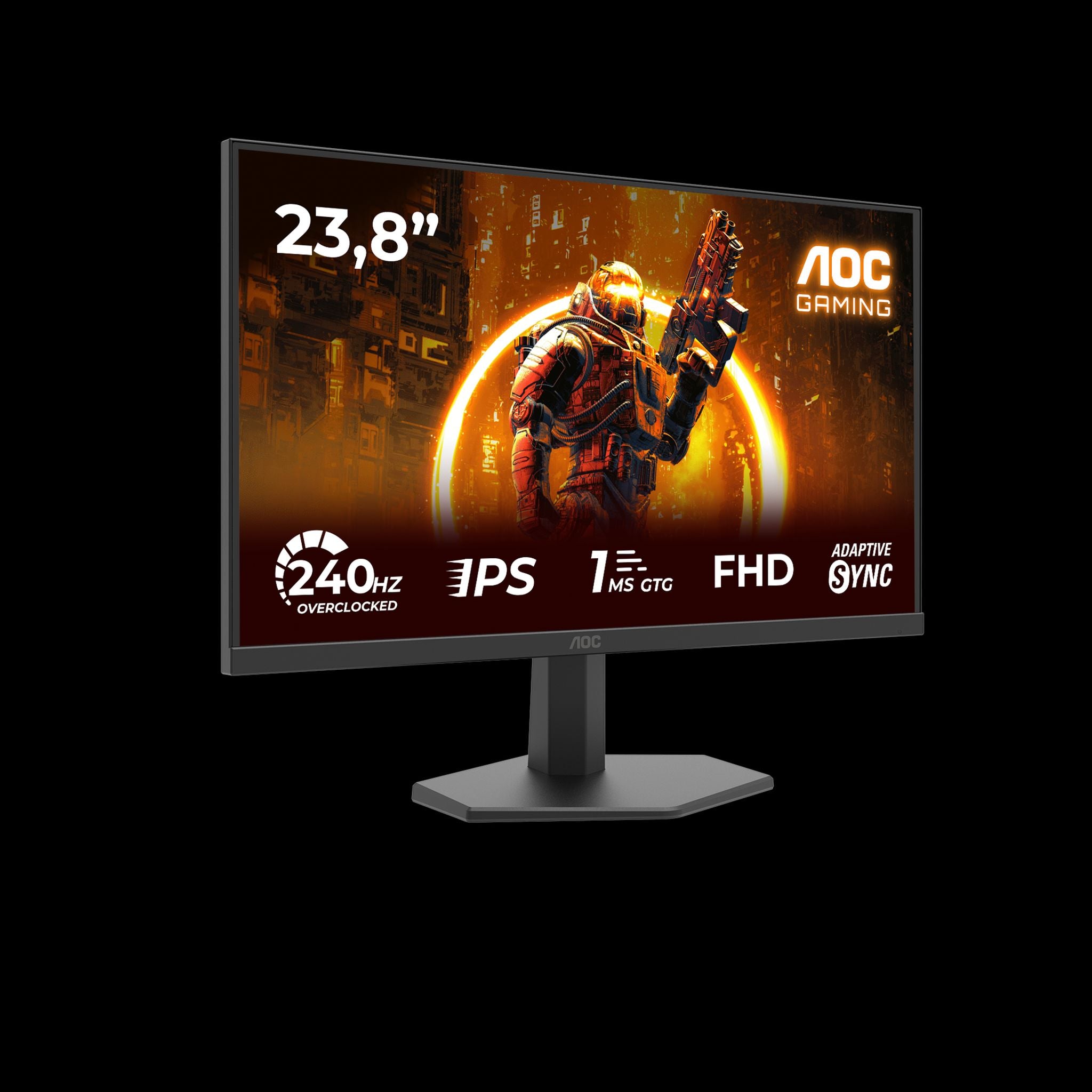 AOC 23.8" IPS FHD 240Hz HDR10 0.3ms Adaptive Sync Gaming Monitor tl:d98a180c