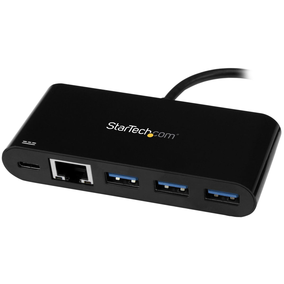 StarTech USB-C Combo Hub 3 USB-A Ports 1 Ethernet Port Black