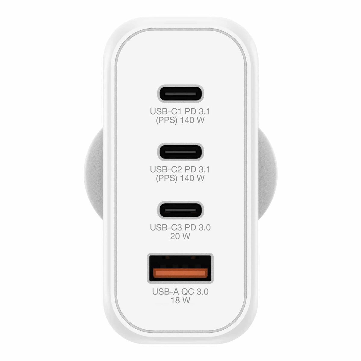 Verbatim 140W 3 USB-C Universal AC Adapter 230V Input