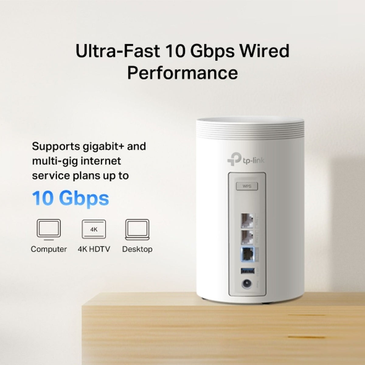 TP-Link Deco BE68 BE14000 Tri-Band Wi-Fi 7 Mesh System 8 Antennas 10G+2.5G LAN tl:cdb70f58