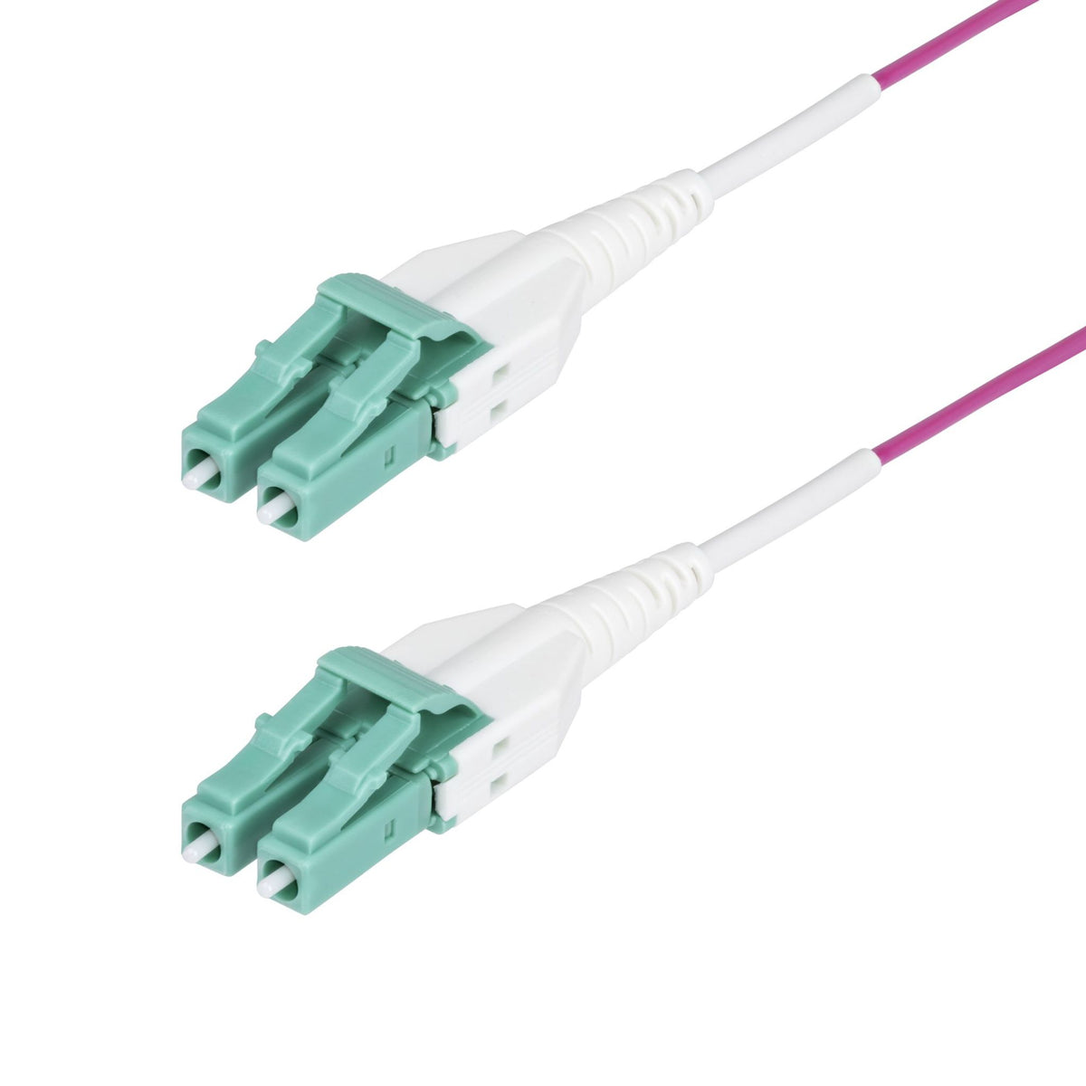 StarTech OM4 20m LC/LC UPC Multimode Fiber Optic Cable 50/125µm Erika Violet