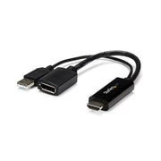StarTech.com HDMI to DP Adapter 4K 30Hz USB-Powered Black