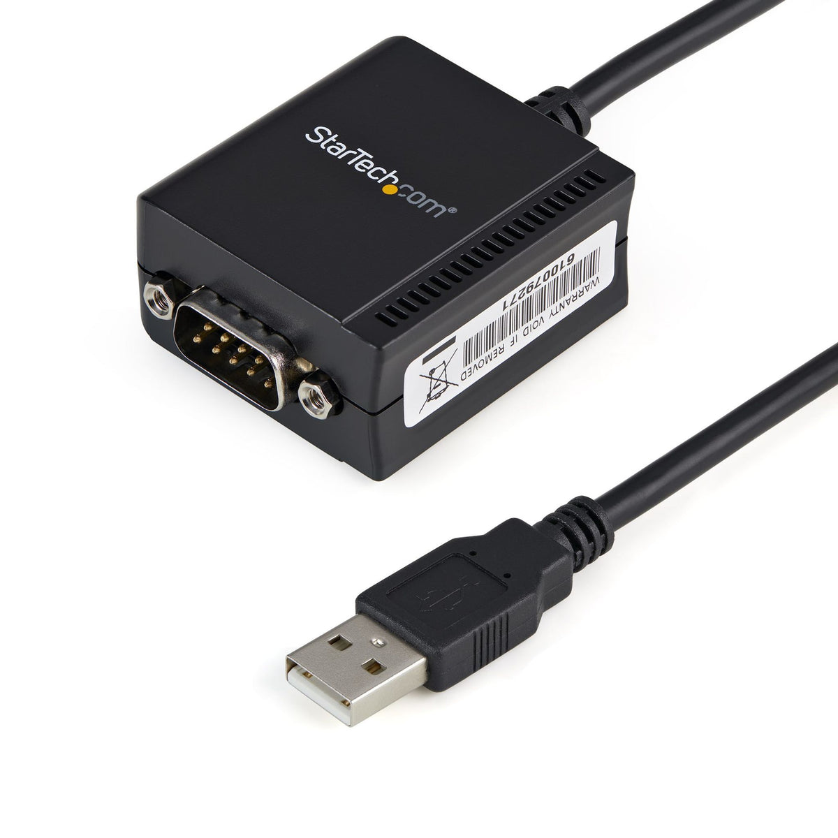 StarTech 1.8m 1-Port USB to Serial RS232 Adapter Cable COM Retention