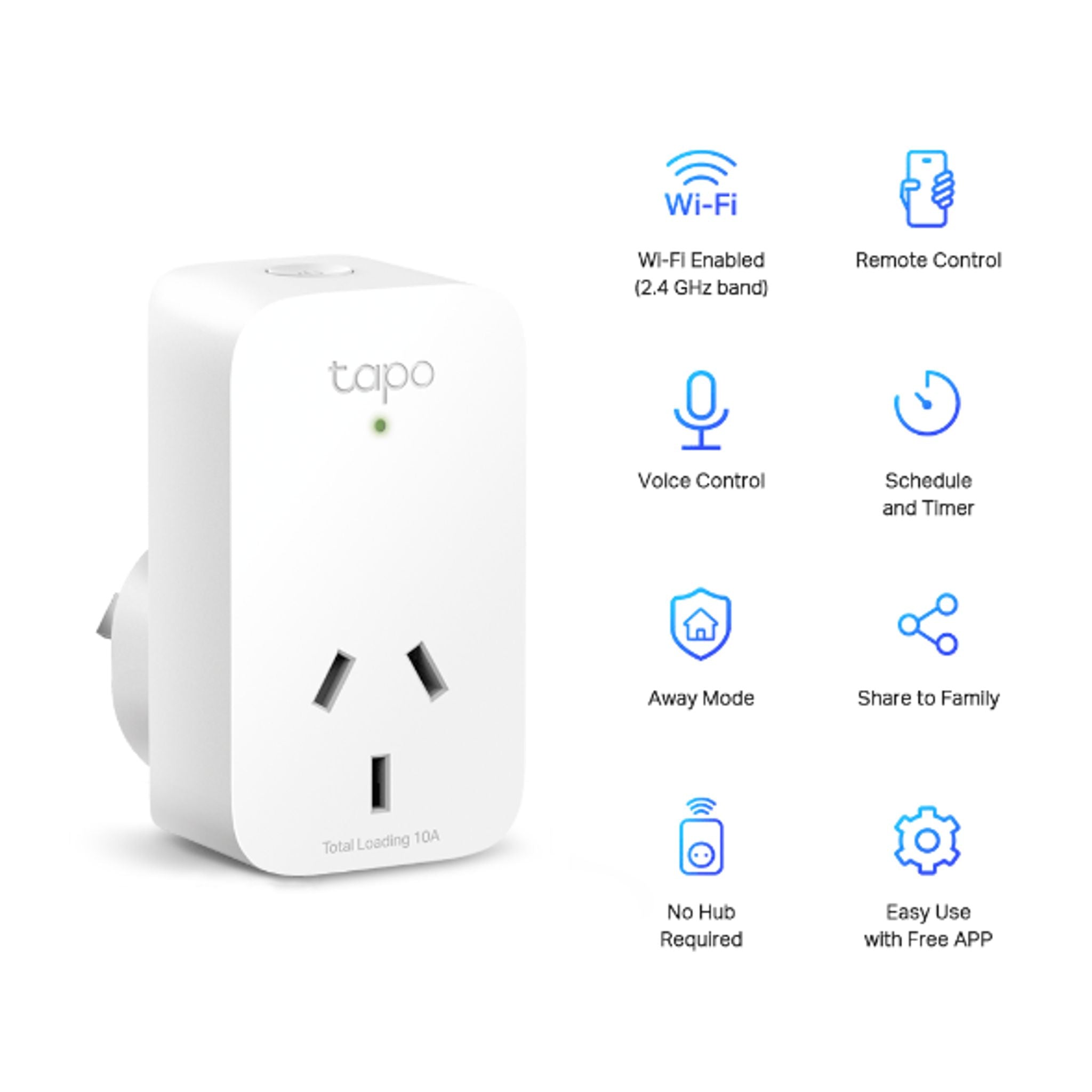 TP-Link Tapo P100 Mini Smart Wi-Fi Socket Remote Control Voice Control tl:18e834a2