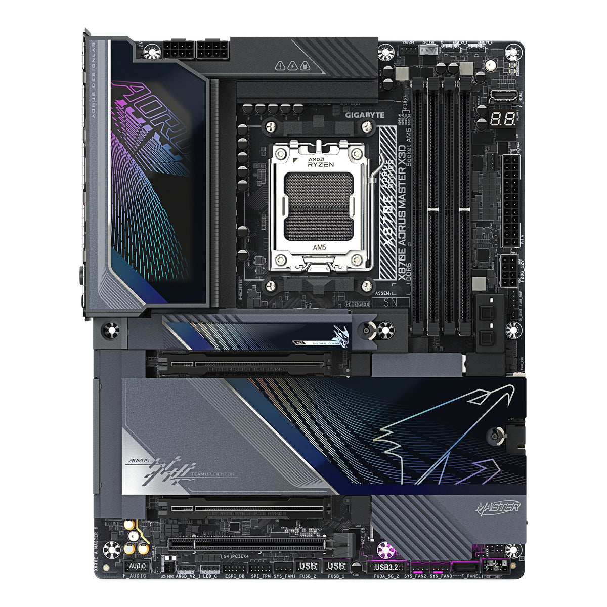 Gigabyte X870E AORUS MASTER AM5 DDR5 256GB USB4 Wi-Fi7 PCIe5 M.2 HDMI ATX tl:937087ec