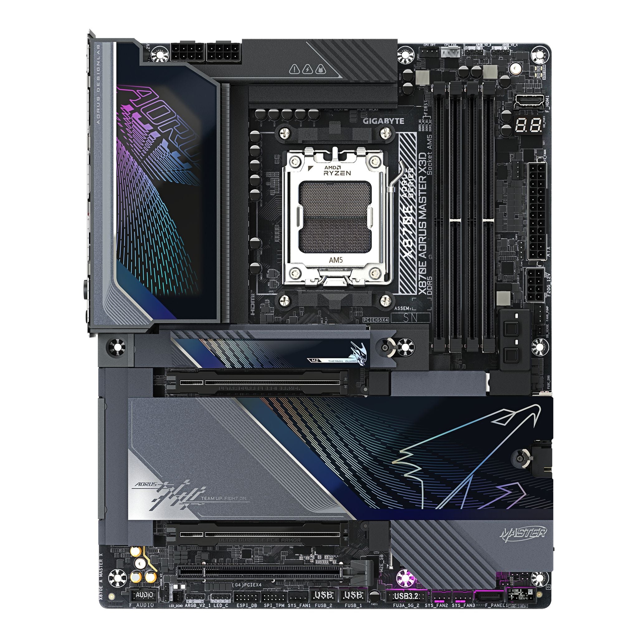 Gigabyte X870E AORUS MASTER AM5 DDR5 256GB USB4 Wi-Fi7 PCIe5 M.2 HDMI ATX tl:937087ec