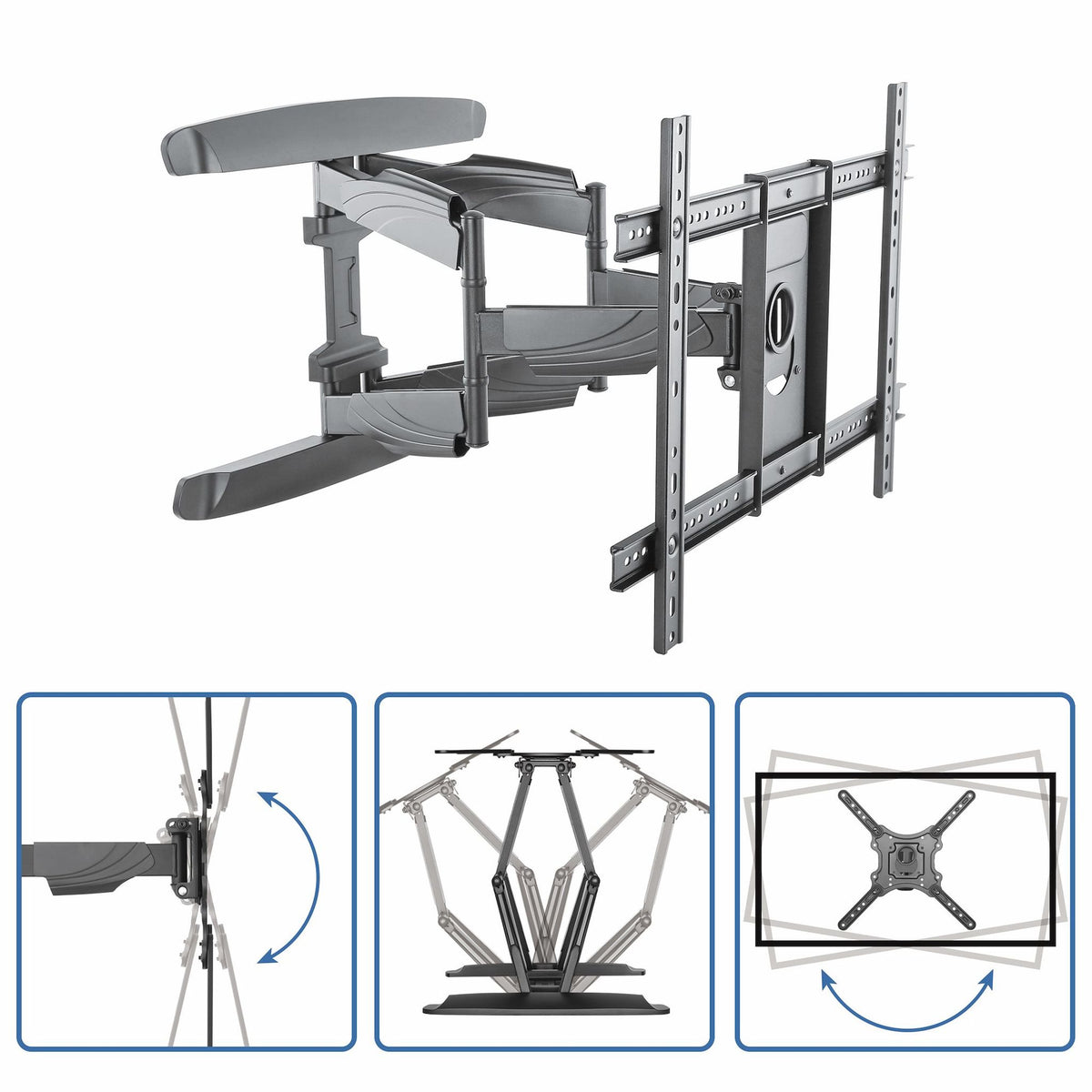 StarTech.com Full Motion TV Wall Mount 70" 45kg Load Capacity VESA