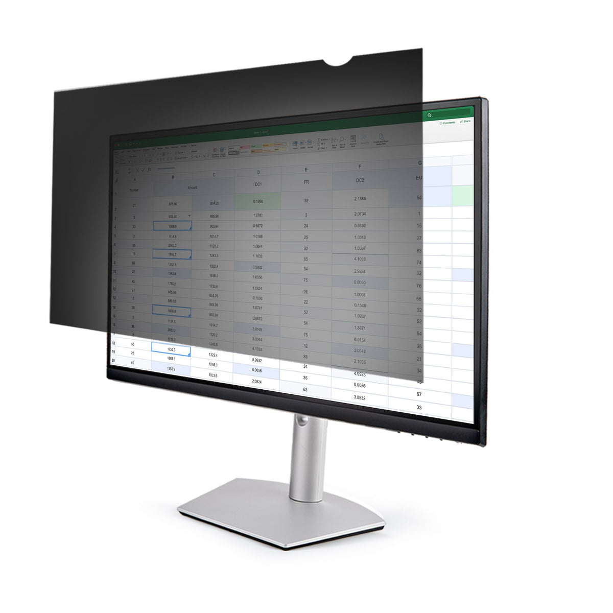 StarTech Monitor Privacy Screen 24" Anti-Glare Blue Light Filter