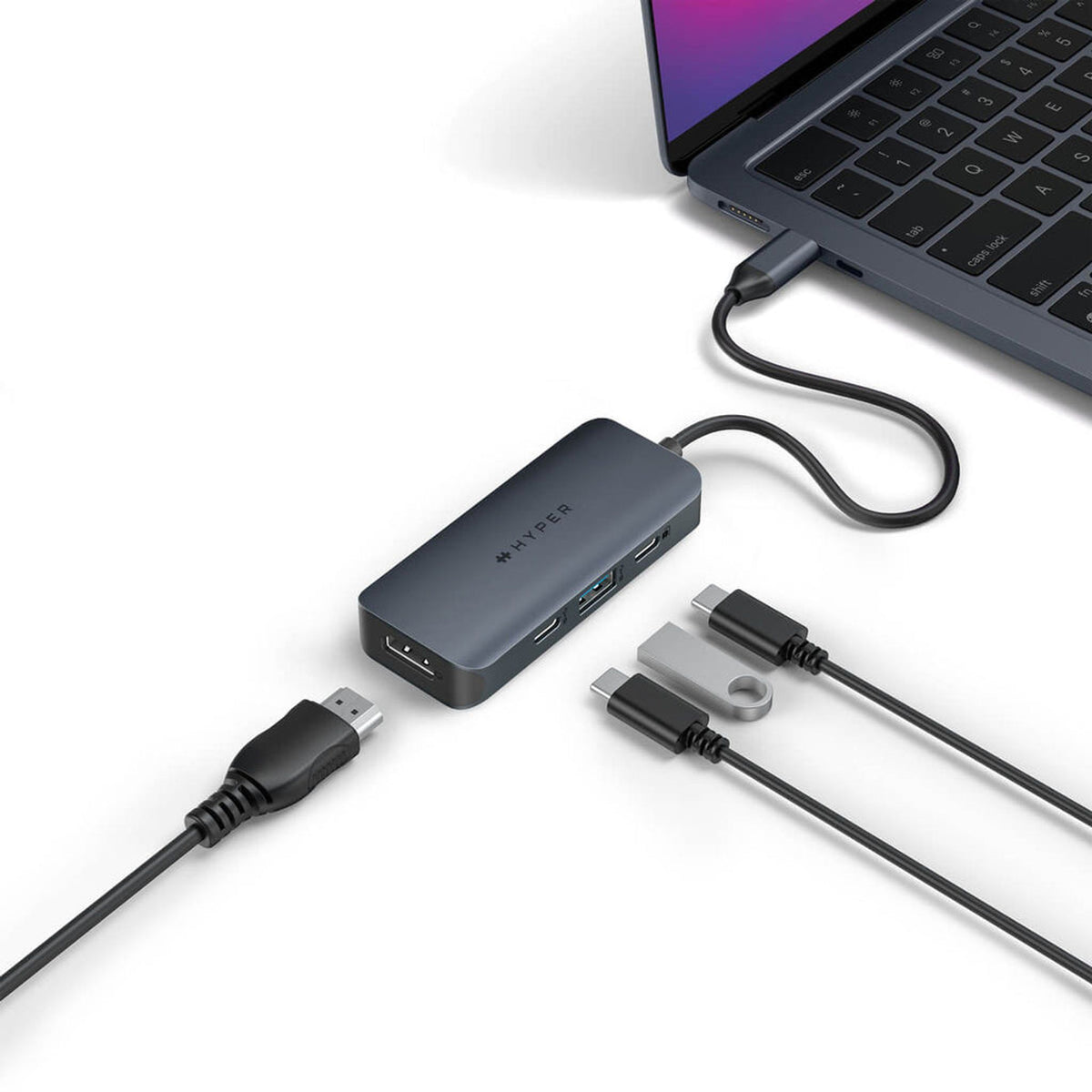 Targus HyperDrive Next HD4001GL 4-Port USB-C Docking Station 1xHDMI 4K 100W PD