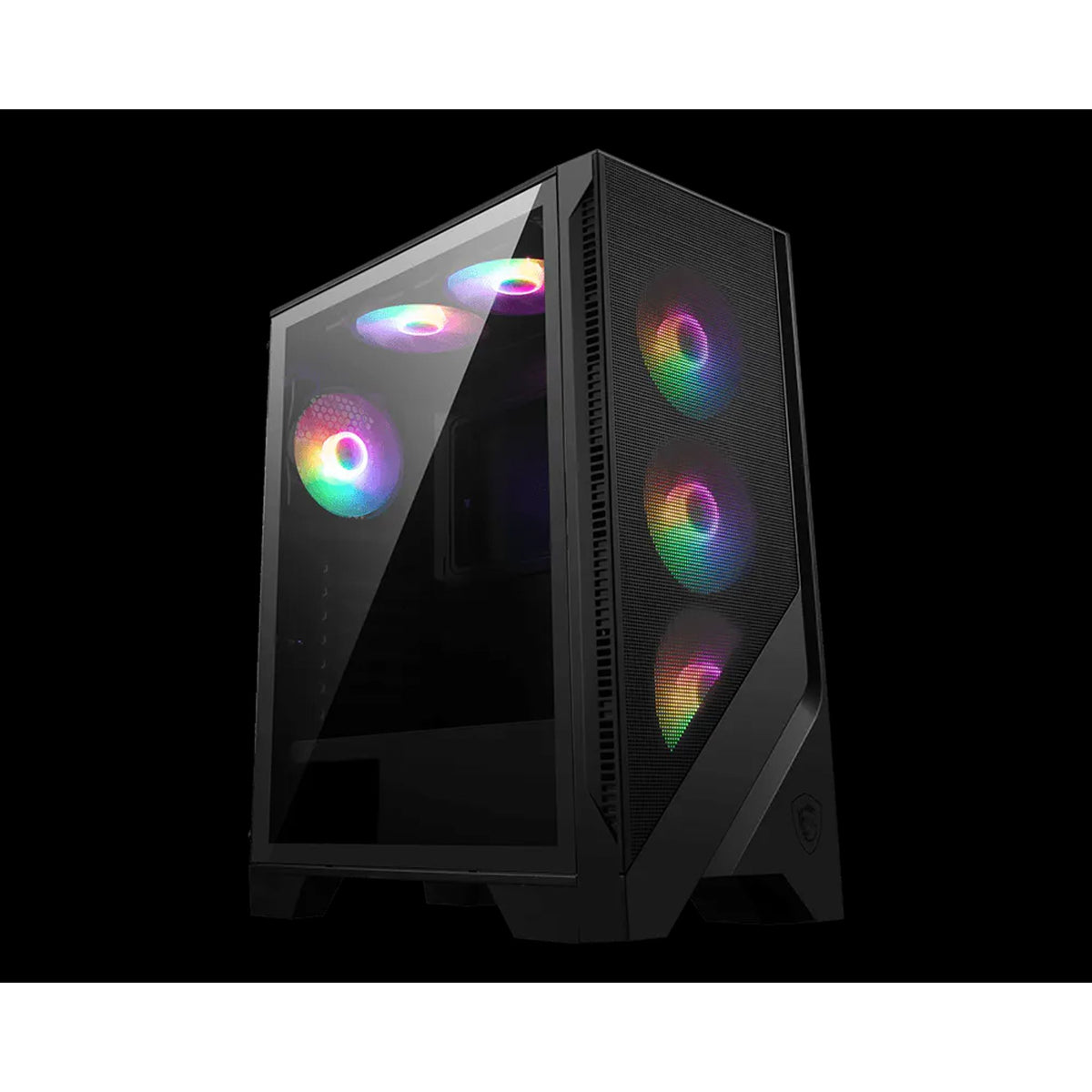 MSI MAG FORGE 120A AIRFLOW ATX Case 2x USB 3.2 1x Mic-in/Audio-out 1x LED 5x SSD HDD Slots tl:b9bb6c7c