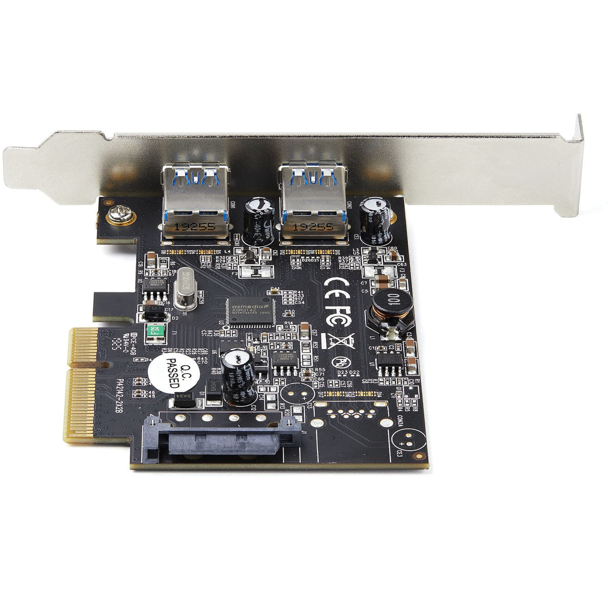StarTech USB Adapter PCI Express x4 2x USB 3.1 UASP Black