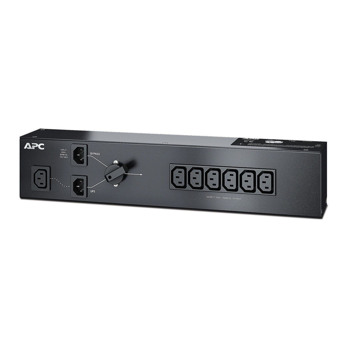 APC Service Bypass Panel 230V 10A BBM IEC C14 Input 6 IEC C13 Outputs