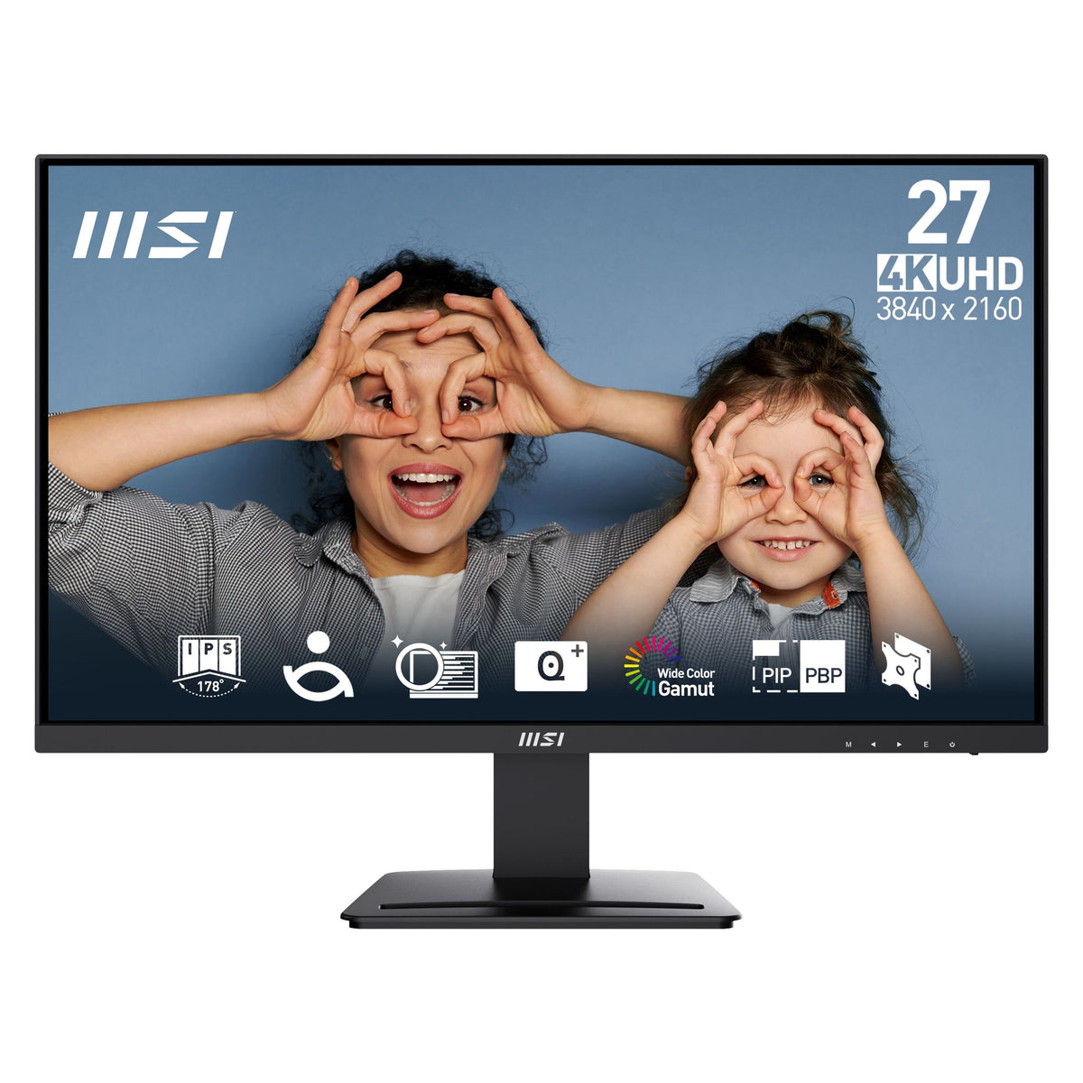 MSI Pro MP273U 27" 4K IPS LED Monitor 1440p 60Hz HDMI DP Speakers Tilt VESA