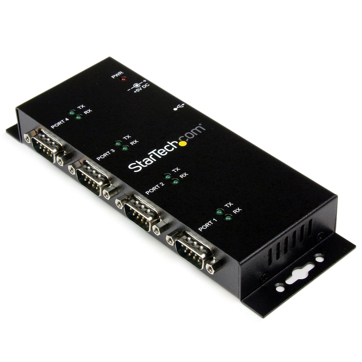 StarTech.com Wall Mountable USB Serial Hub 4 Port USB 1 Port