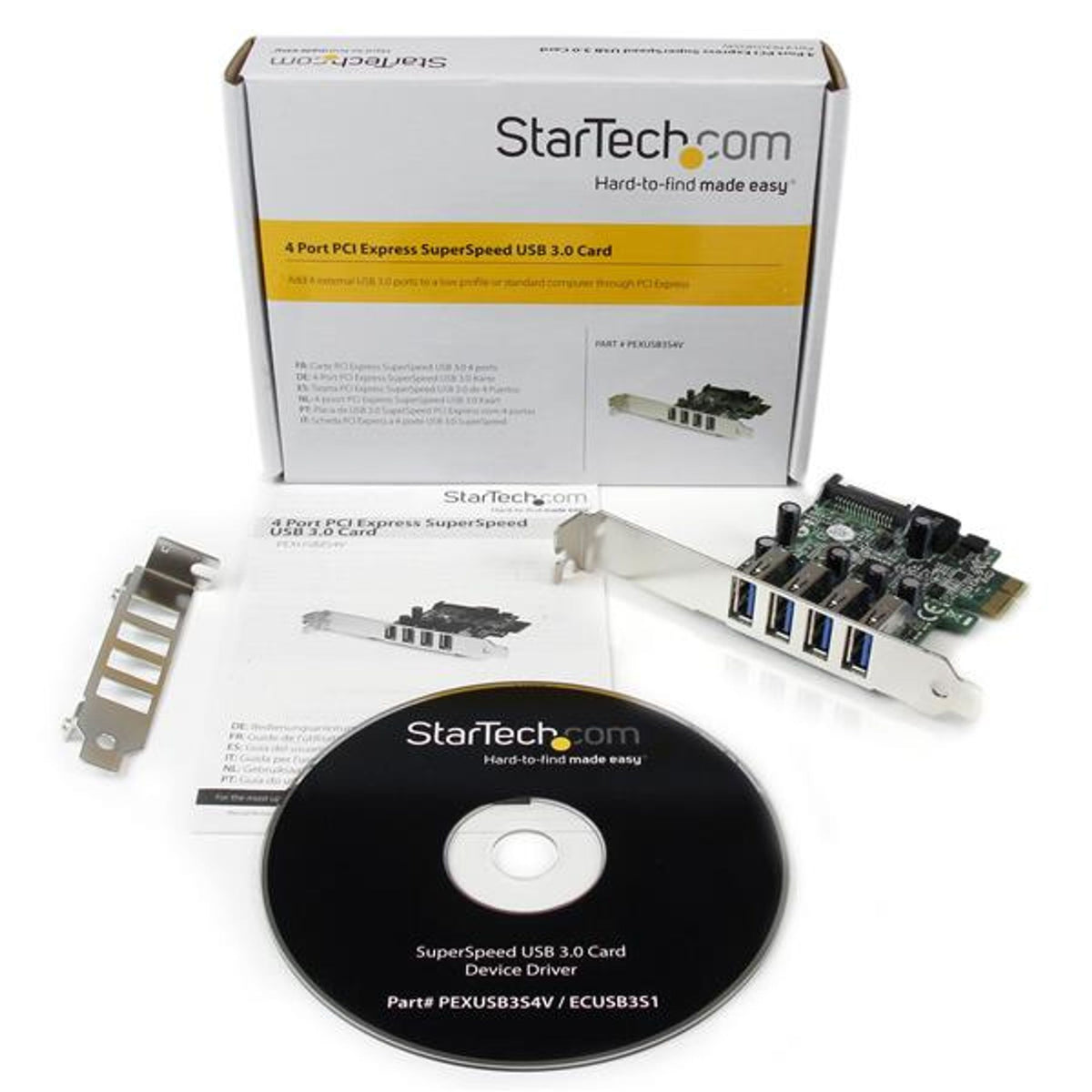 StarTech.com USB Adapter - PCI Express x1 - 5 GB/s - Plug-in Card - Green - TAA