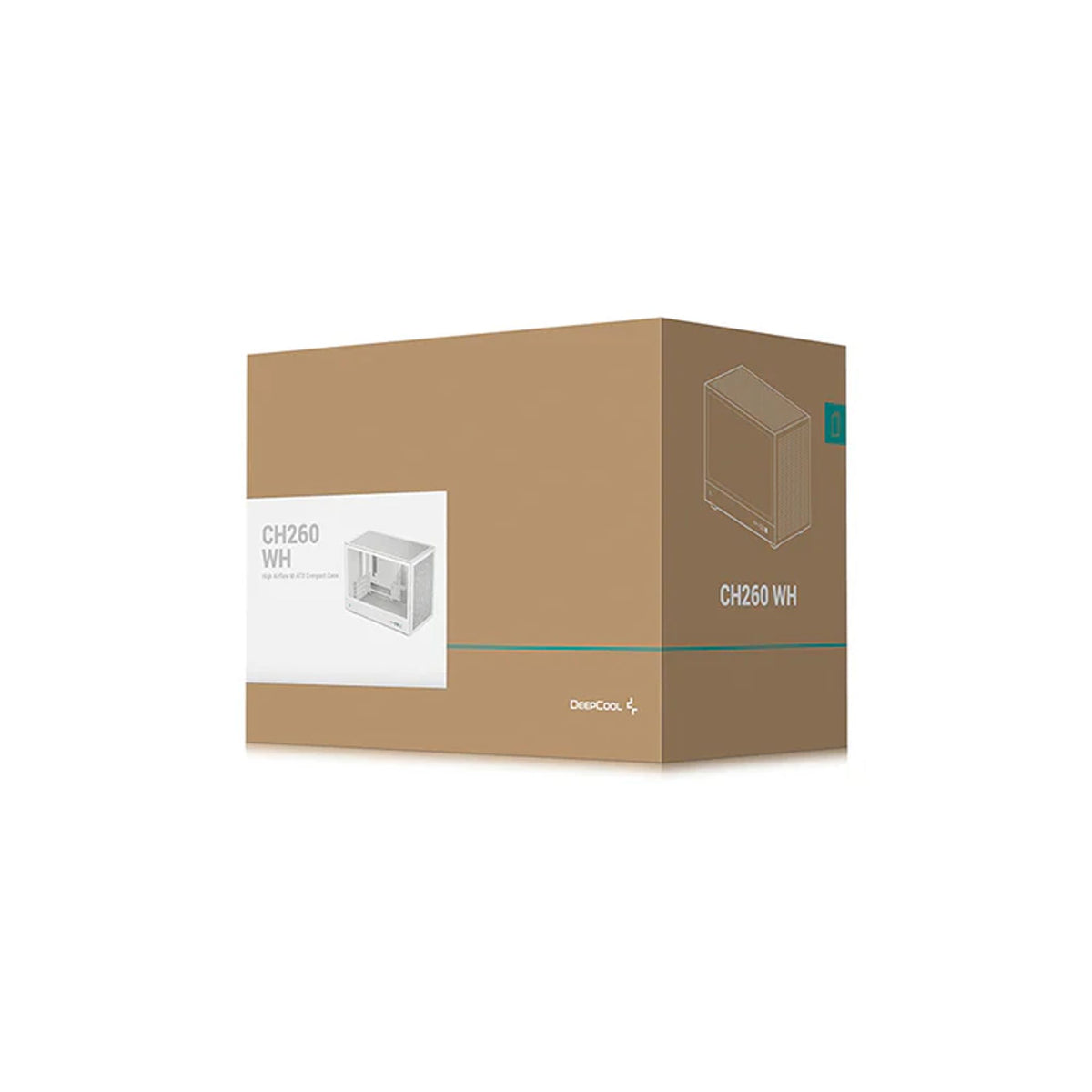 DEEPCOOL CH260 WH M-ATX Case Mesh and Glass Panels USB3.0 tl:e1407938