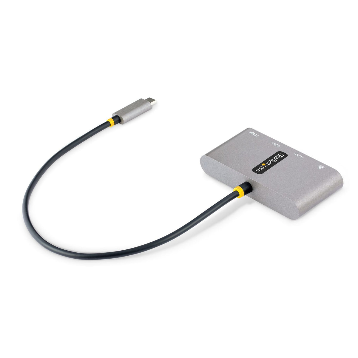 StarTech USB-C Combo Hub 3 USB-A Ports 1 Ethernet Port UASP Support Space Gray