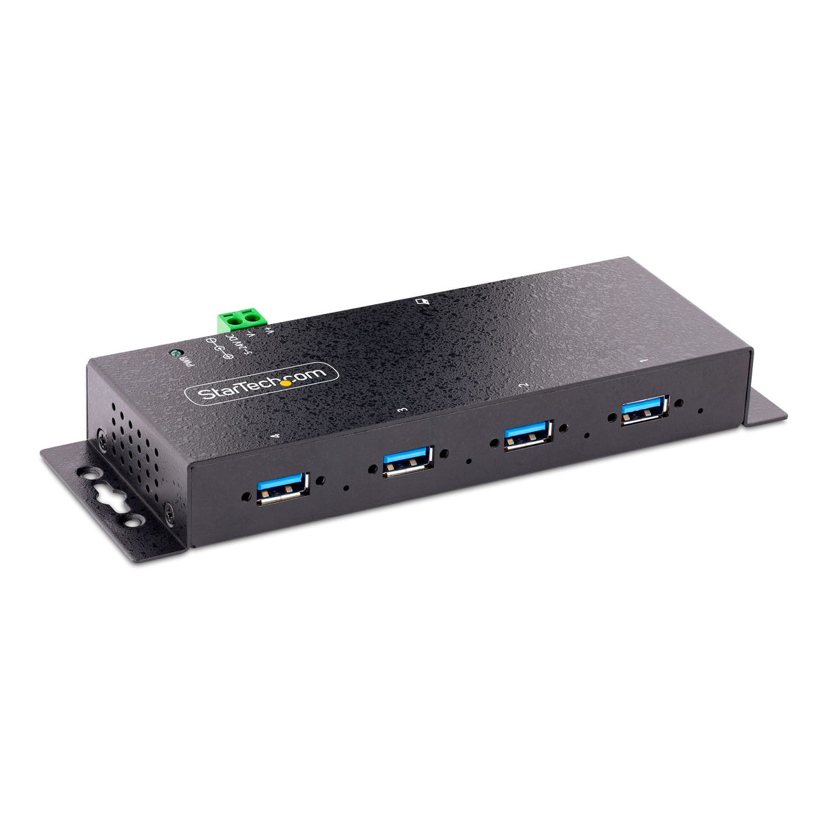 StarTech 4-Port Industrial USB 3.0 Rugged Hub 5Gbps ESD Protected Mountable