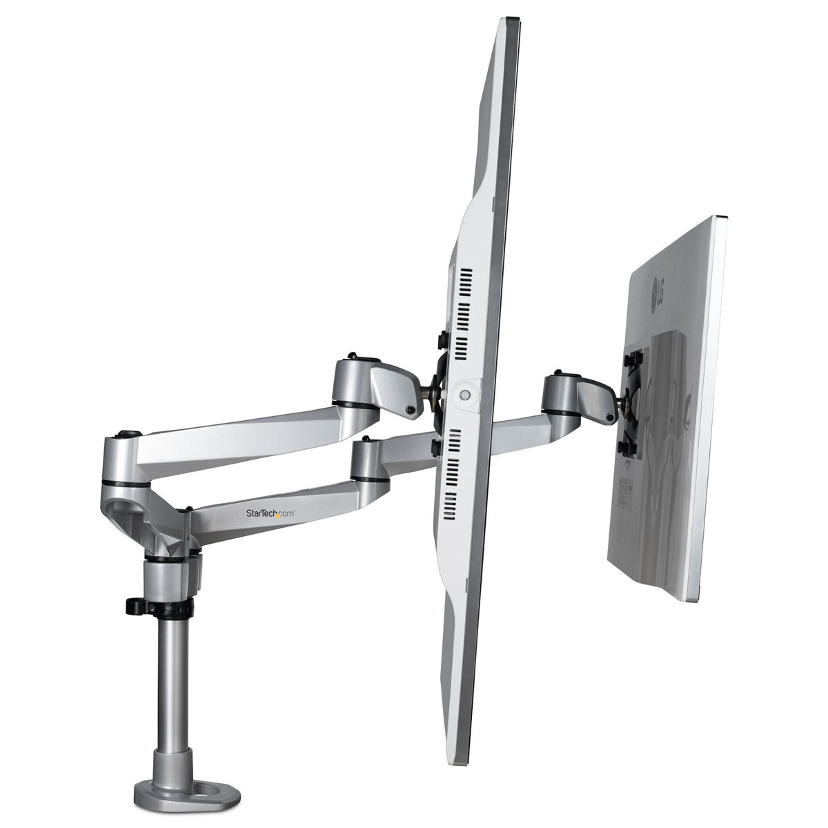 StarTech.com Dual Monitor Arm 27" 8kg VESA 75x75/100x100 Articulating Mount