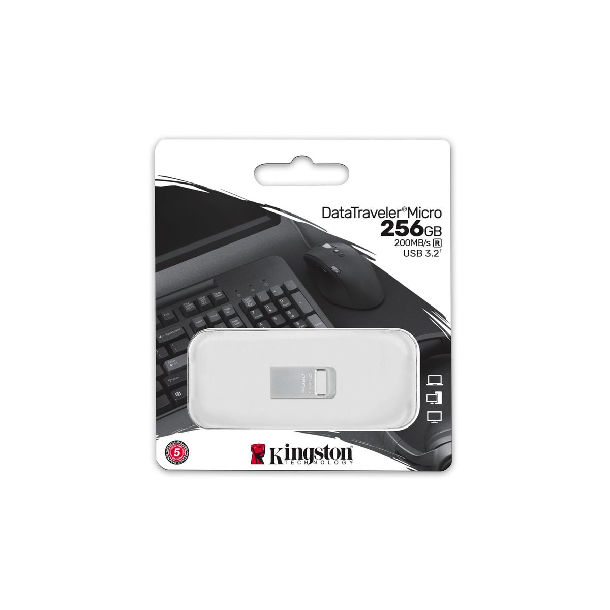 Kingston DataTraveler Micro DTMC3G2 256 GB USB 3.2 (Gen 1) Type A Flash Drive