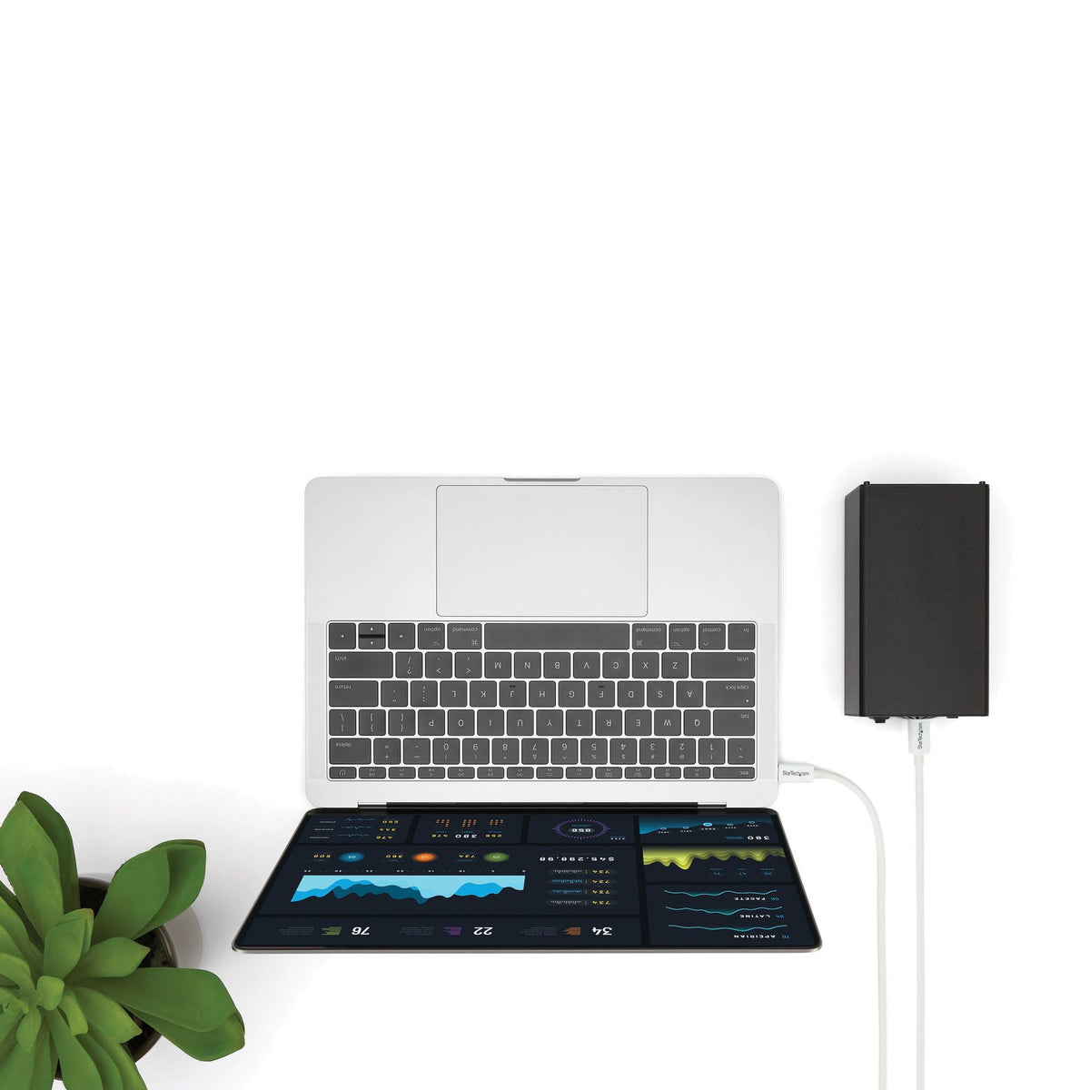 StarTech.com 1m Thunderbolt 3 Cable 20Gbps 100W PD 4K USB-C-Compatible