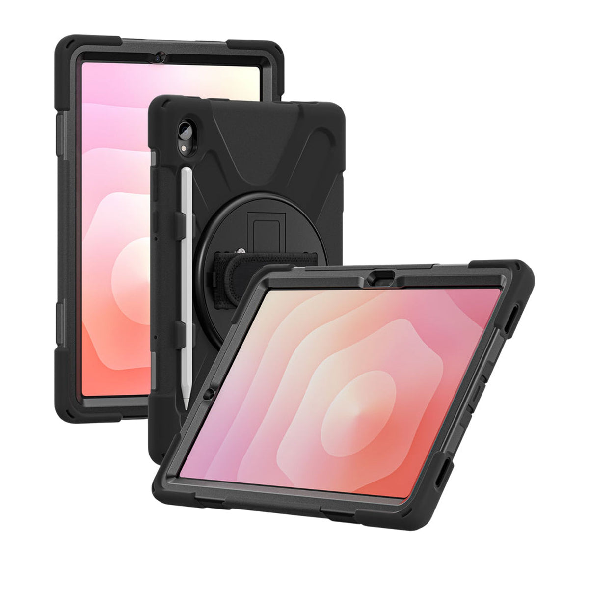 Strike Rugged Case with Hand Strap and Lanyard for Samsung Galaxy Tab S11