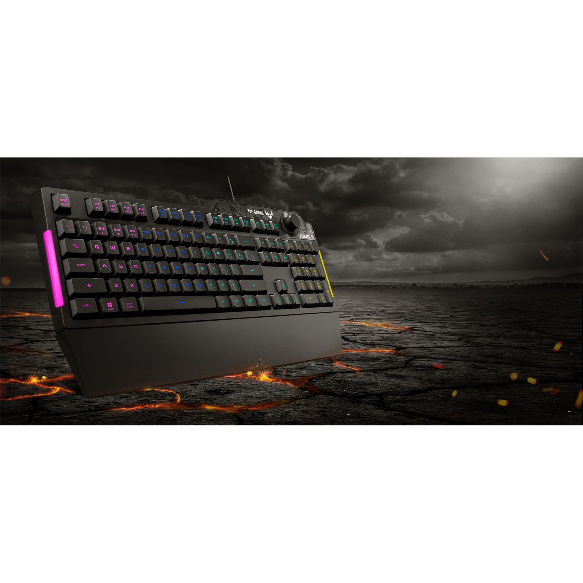 ASUS RA04 TUF GAMING K1 RGB Keyboard Volume Knob 19 Key Rollover Spill Resist... tl:a0dfb849