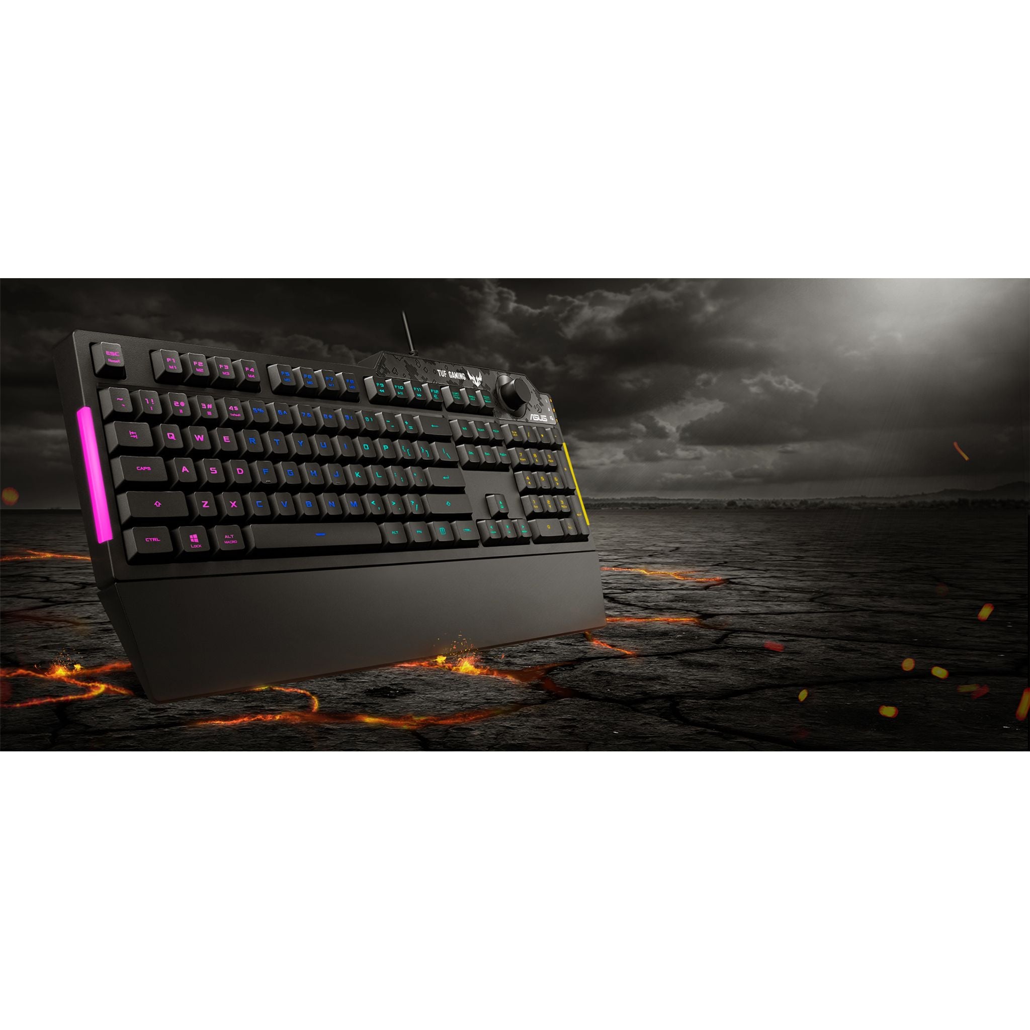 ASUS RA04 TUF GAMING K1 RGB Keyboard Volume Knob 19 Key Rollover Spill Resist... tl:a0dfb849