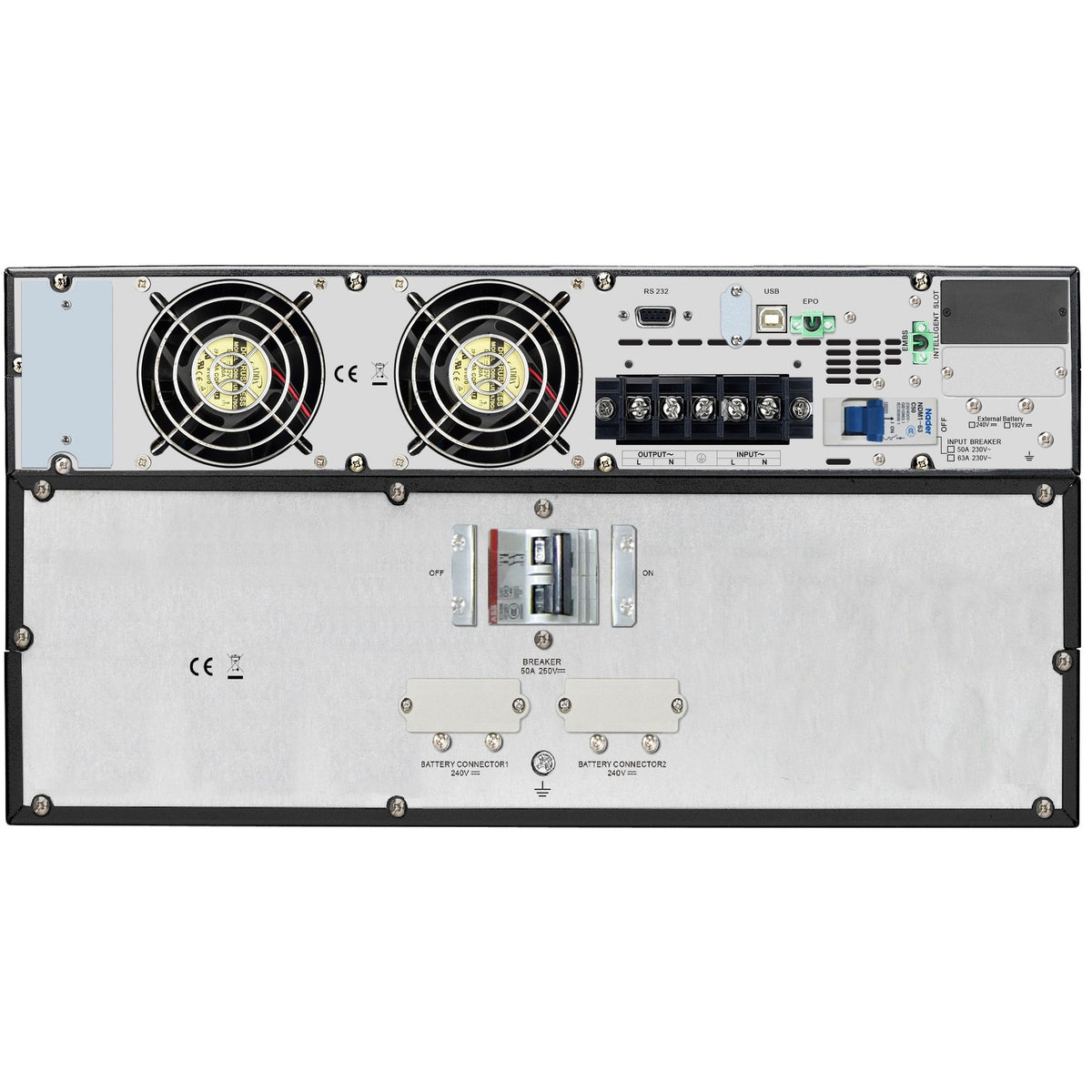 APC Easy UPS On-Line 6kVA 5U Rackmount 230V Hardwire LCD Extended Runtime With