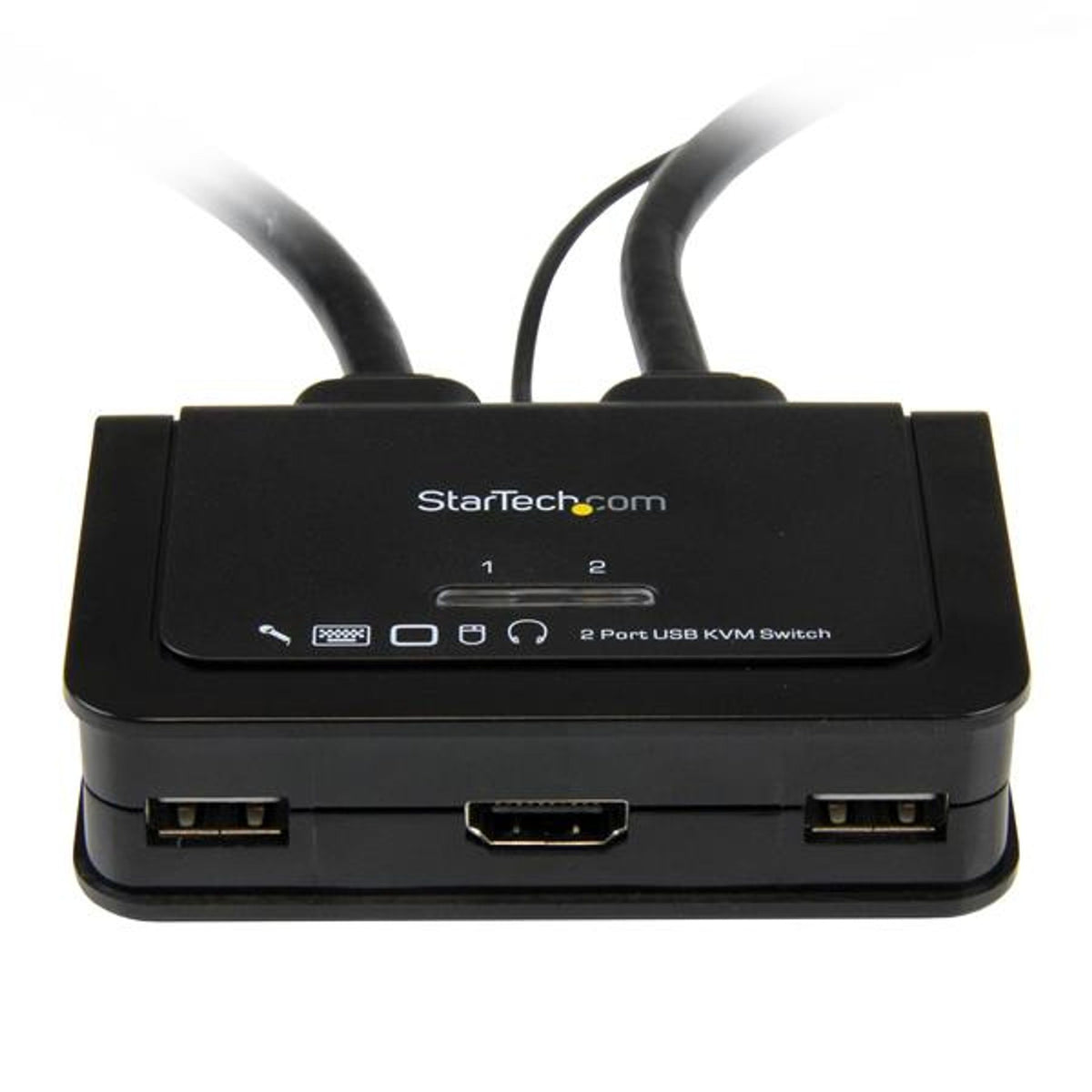 StarTech.com 2-Port USB HDMI KVM Switch with Audio and Remote Selector