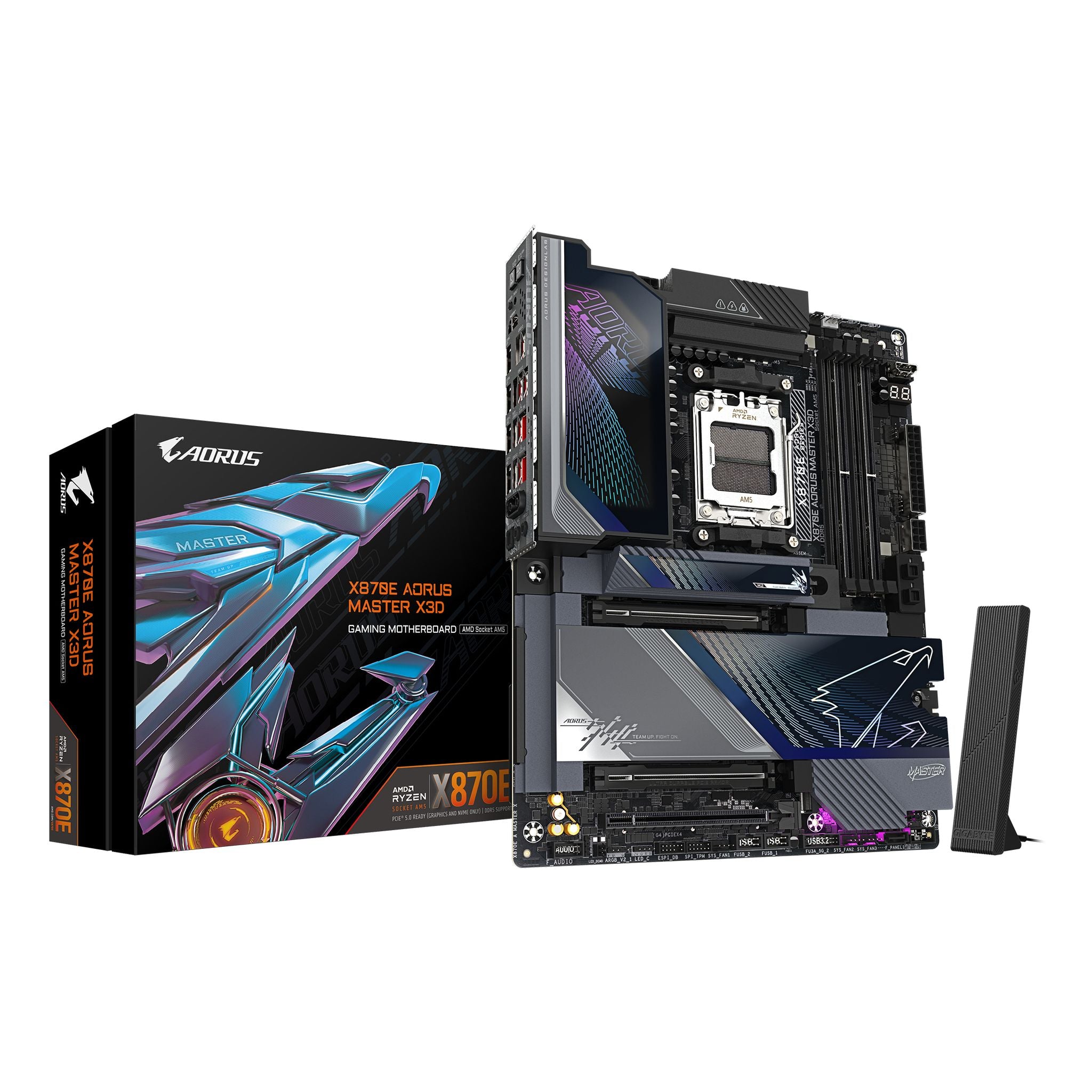 Gigabyte X870E AORUS MASTER AM5 DDR5 256GB USB4 Wi-Fi7 PCIe5 M.2 HDMI ATX tl:aed82ed6