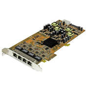 StarTech.com Gigabit Ethernet PCI Express x4 4Port 10/100/1000Base-T