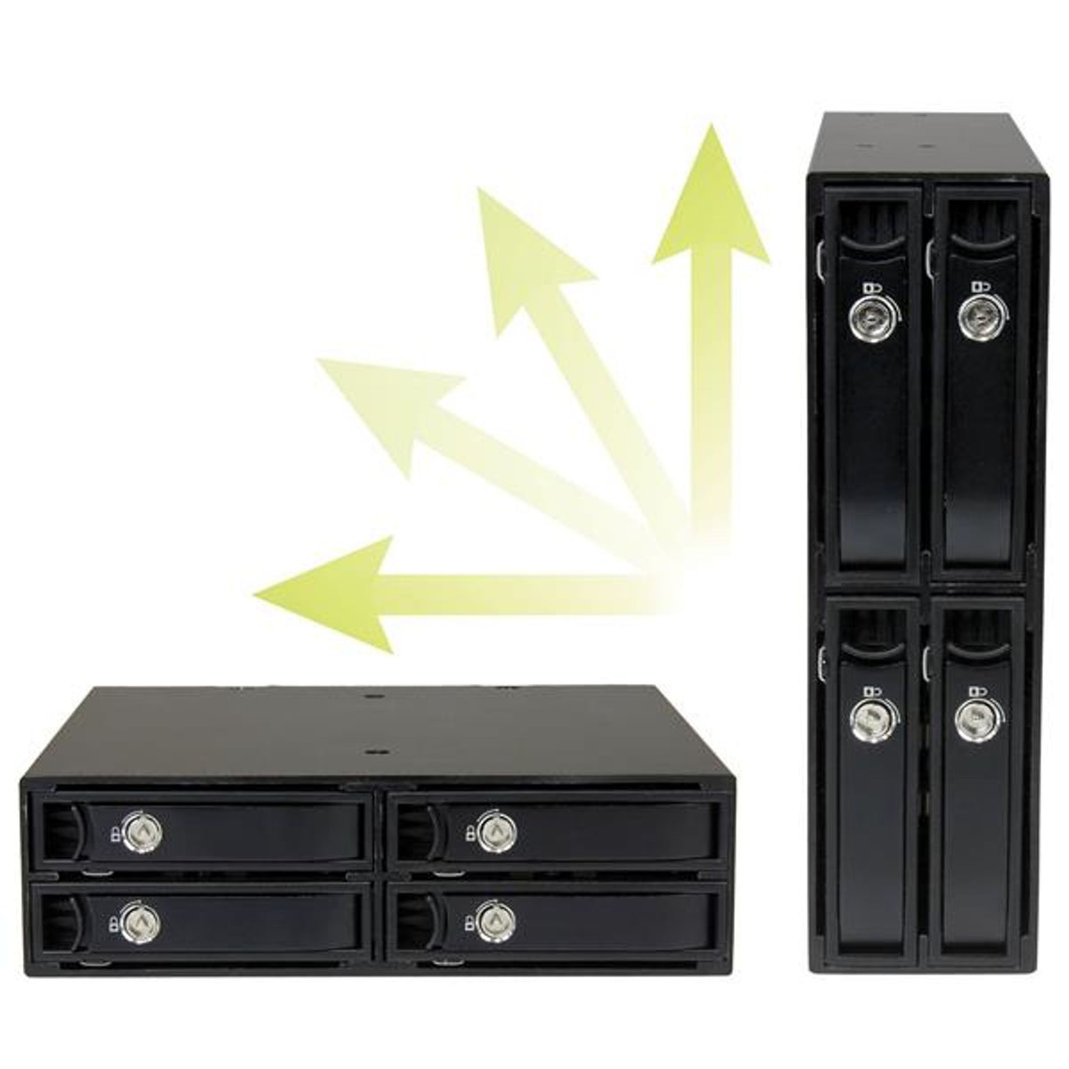 StarTech.com Drive Enclosure for 5.25" SATA/600 Serial Attached SCSI (SAS)