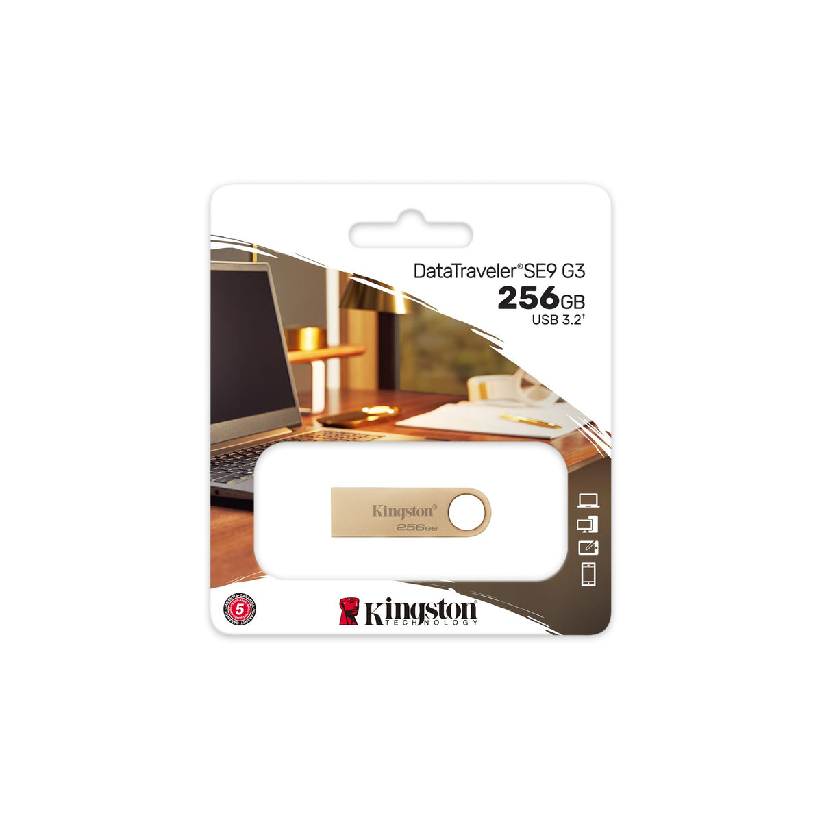 Kingston DataTraveler SE9 G3 256GB USB 3.2 220MB/s Read Speed Flash Drive