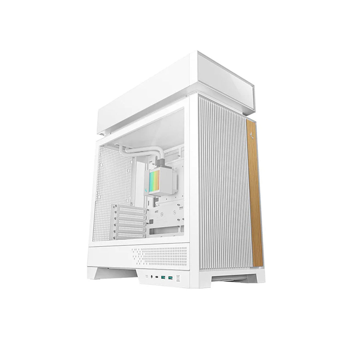 DEEPCOOL CL6600 WH ATX Case Pre-Installed 360mm Liquid Cooler Dual ARGB Fans tl:ac13ed15