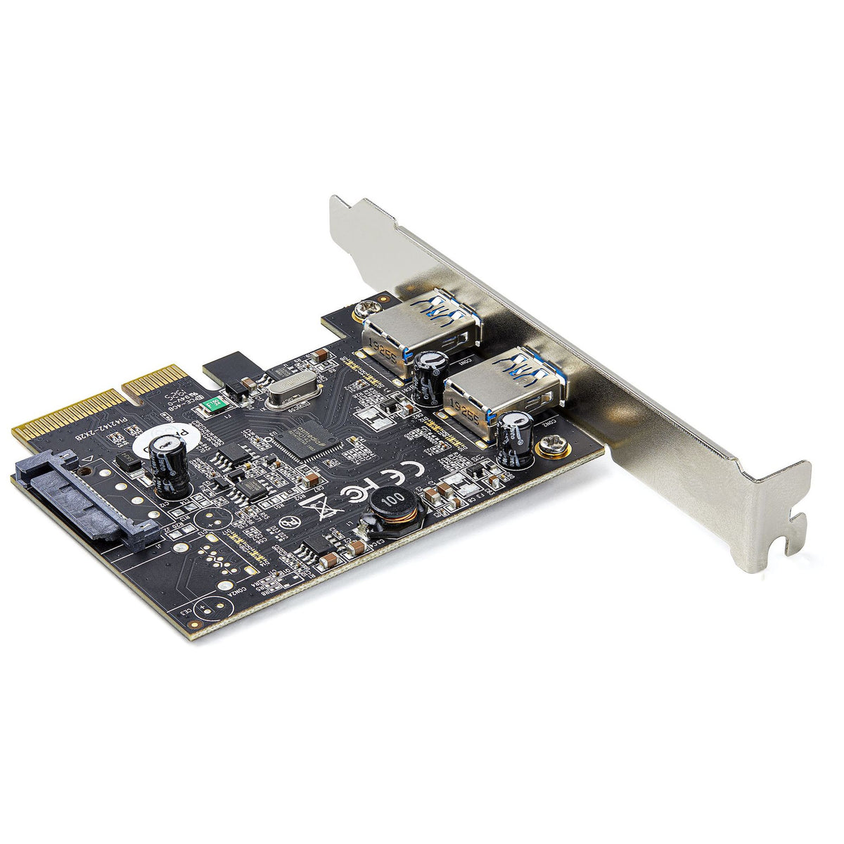 StarTech USB Adapter PCI Express x4 2x USB 3.1 UASP Black