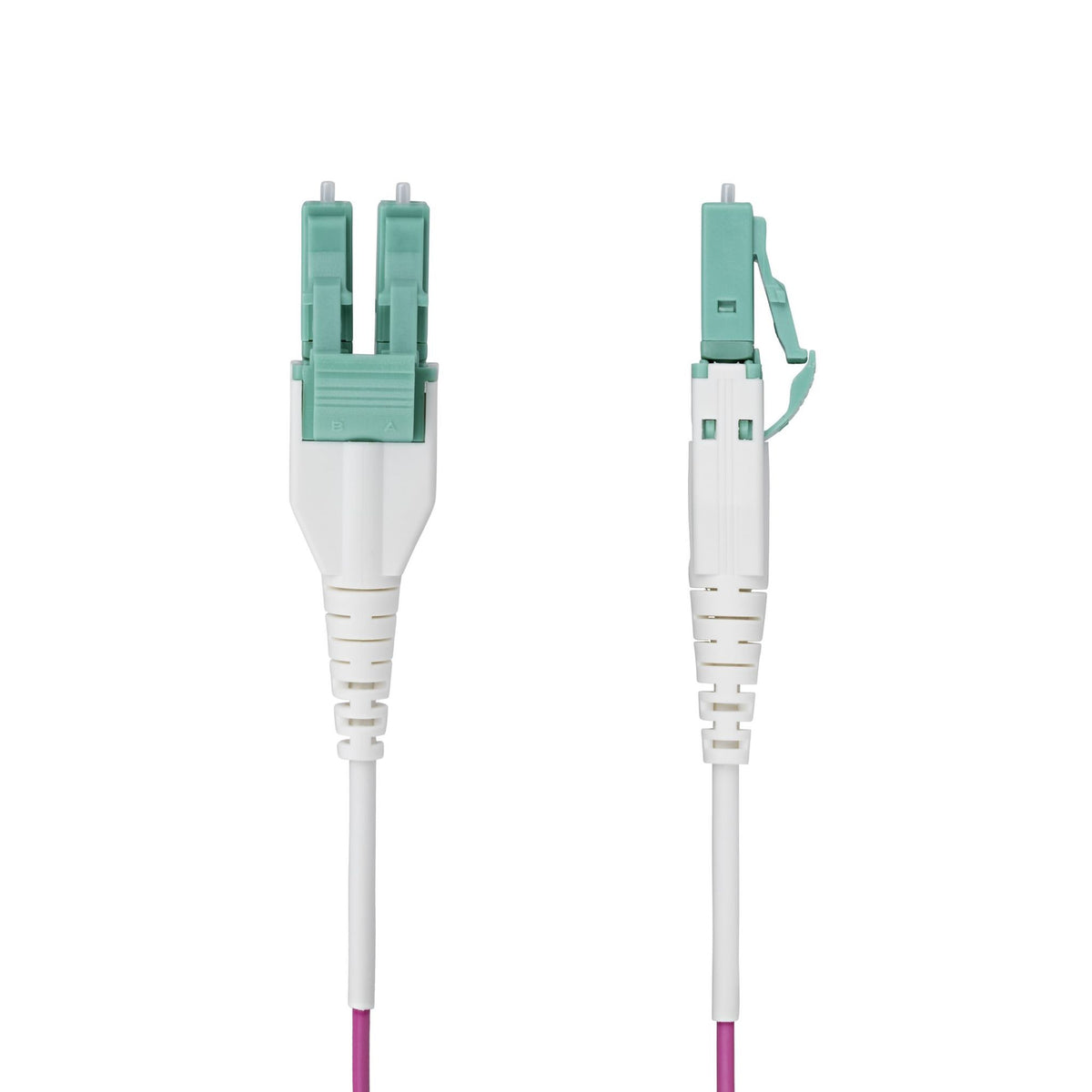 StarTech OM4 20m LC/LC UPC Multimode Fiber Optic Cable 50/125µm Erika Violet