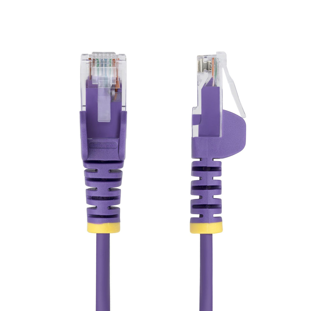 StarTech Purple Slim CAT6 Ethernet Cable 15m Snagless RJ45 UTP LSZH 28AWG Pure