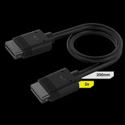 Corsair iCUE LINK Cable 2x 200mm Straight Connectors Black tl:62ca976