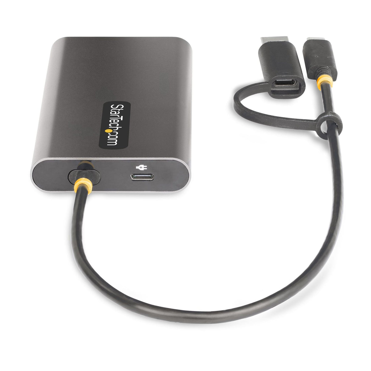 StarTech.com USB-C to Dual-HDMI Adapter 4K 60Hz 100W PD 1ft Cable