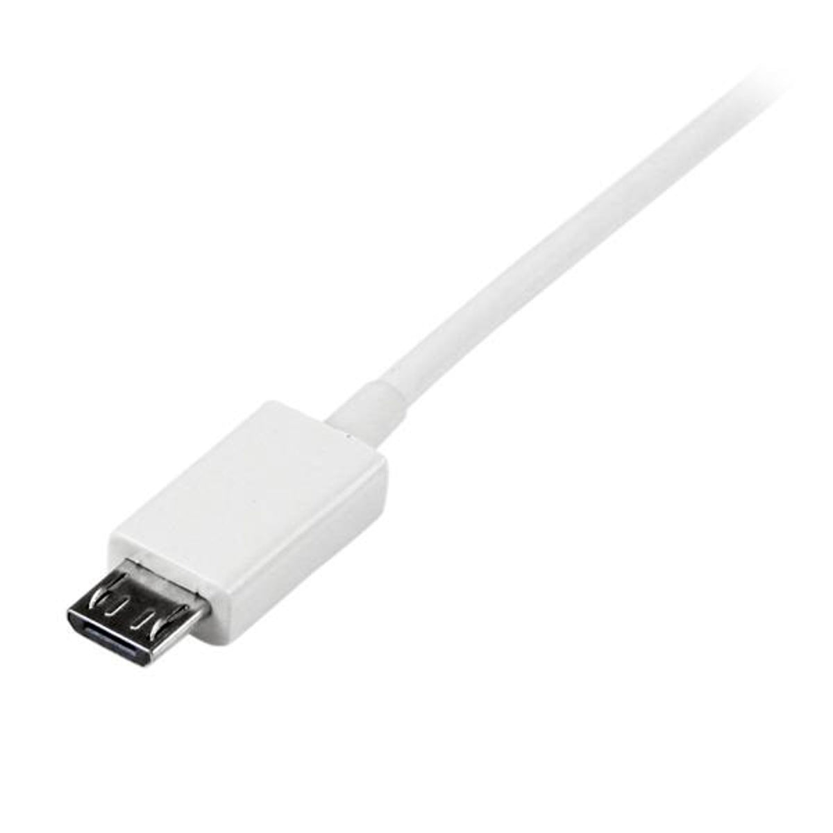 StarTech.com 1m White Micro USB A to B Cable 480Mbit/s