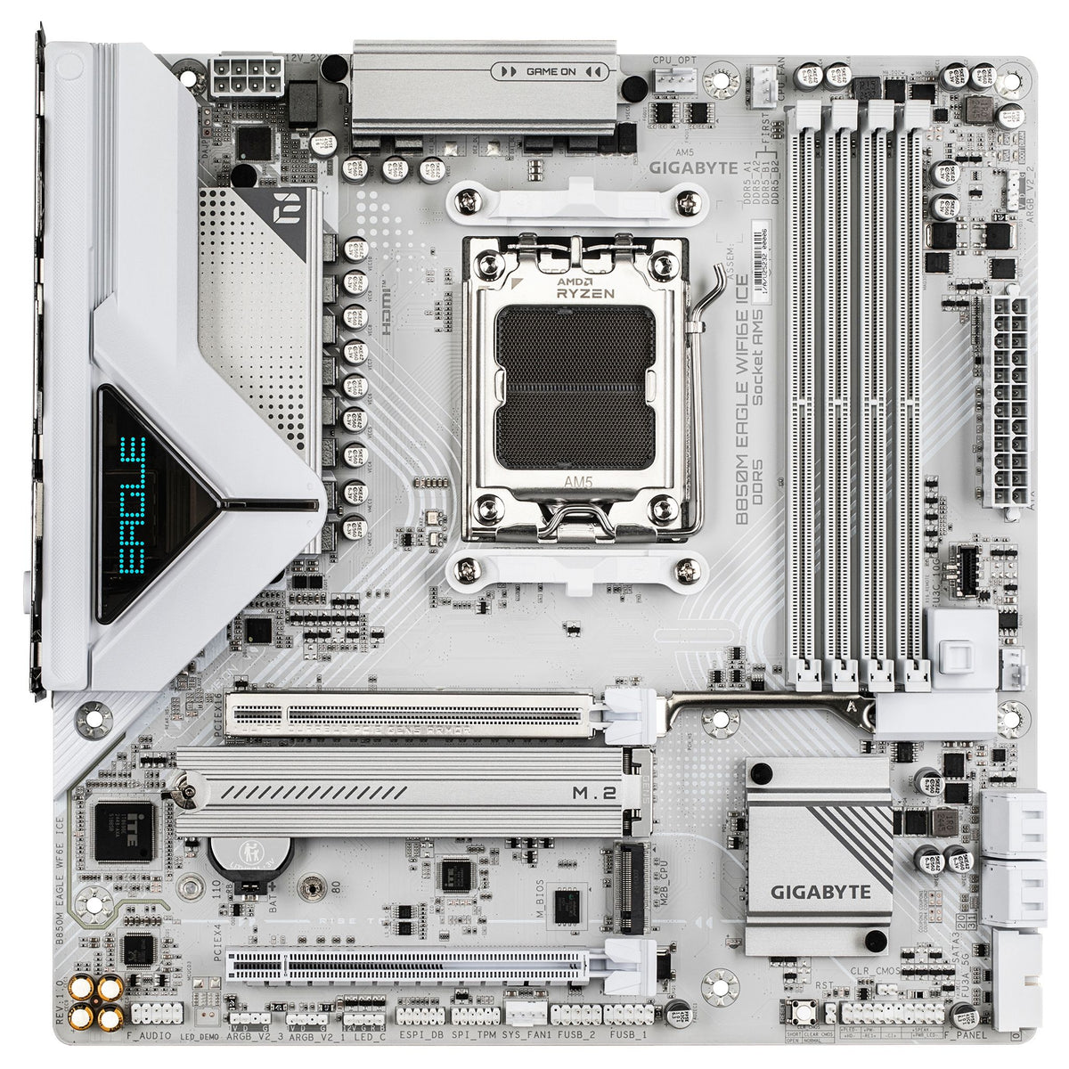 Gigabyte B850M EAGLE WF6E ICE AMD AM5 microATX Motherboard DDR5 256GB 2x M.2 tl:4c08530c