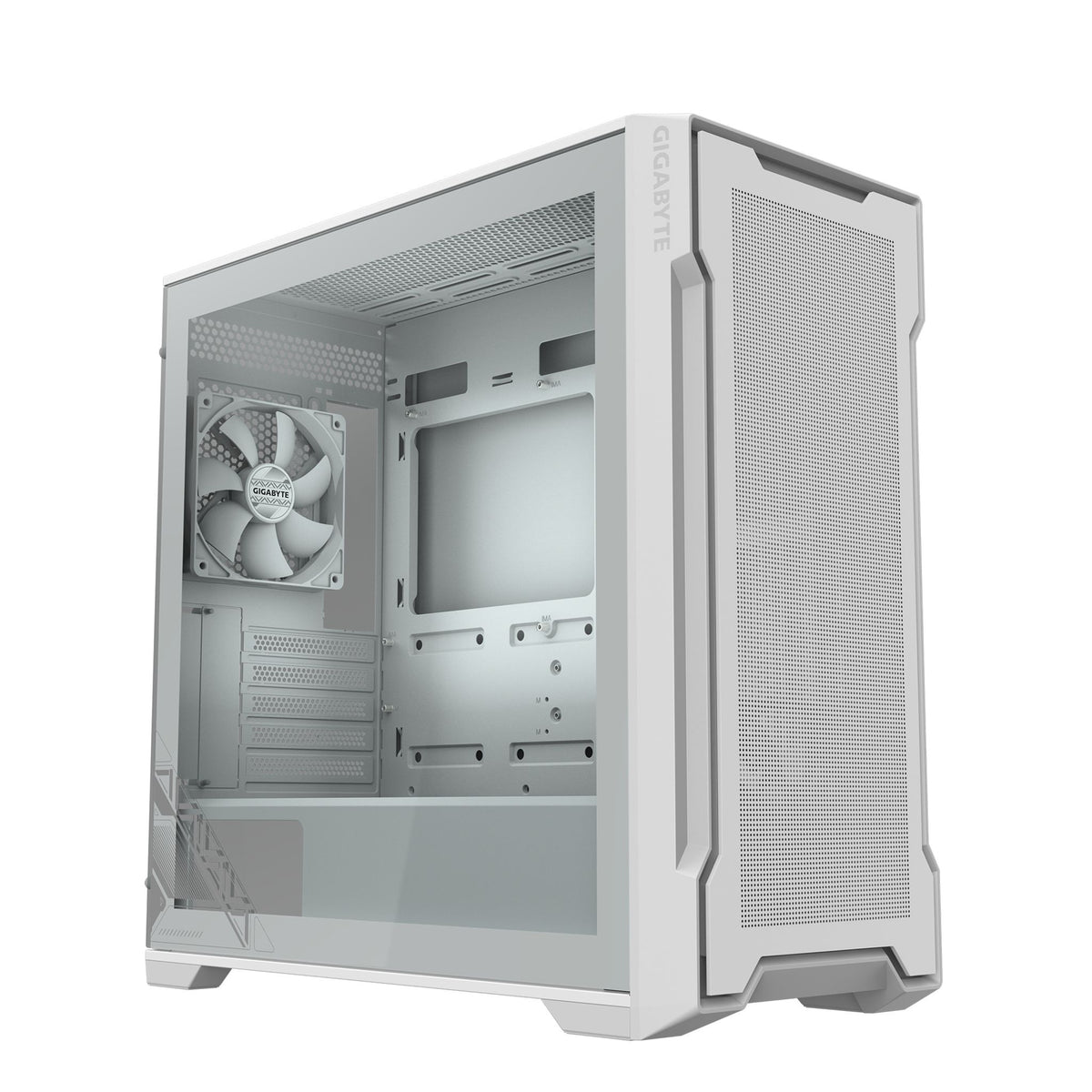 Gigabyte C102 GLASS ICE Mid Tower Case White 5 Slots 2x 3.5" USB 3.0 x2 tl:748a7c29