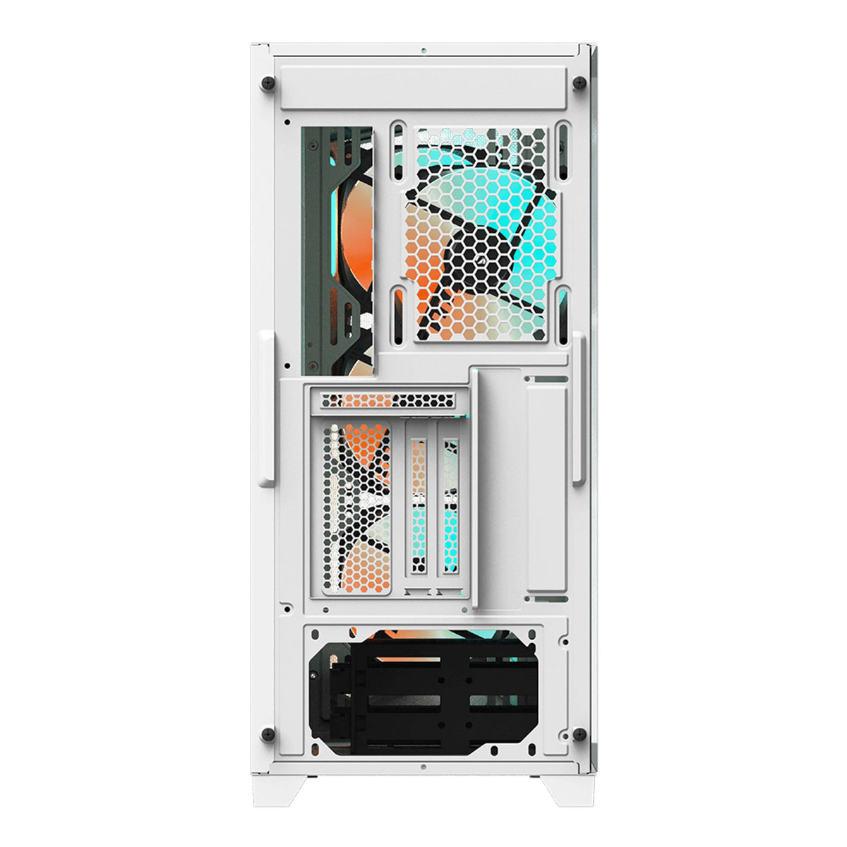 Gigabyte C301 RGB Tempered Glass E-ATX White Mid Tower Gaming Chassis tl:f882ae18