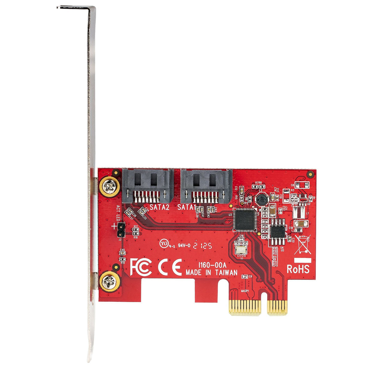 StarTech SATA Controller PCI Express x1 2 SAS Ports PC Mac Linux