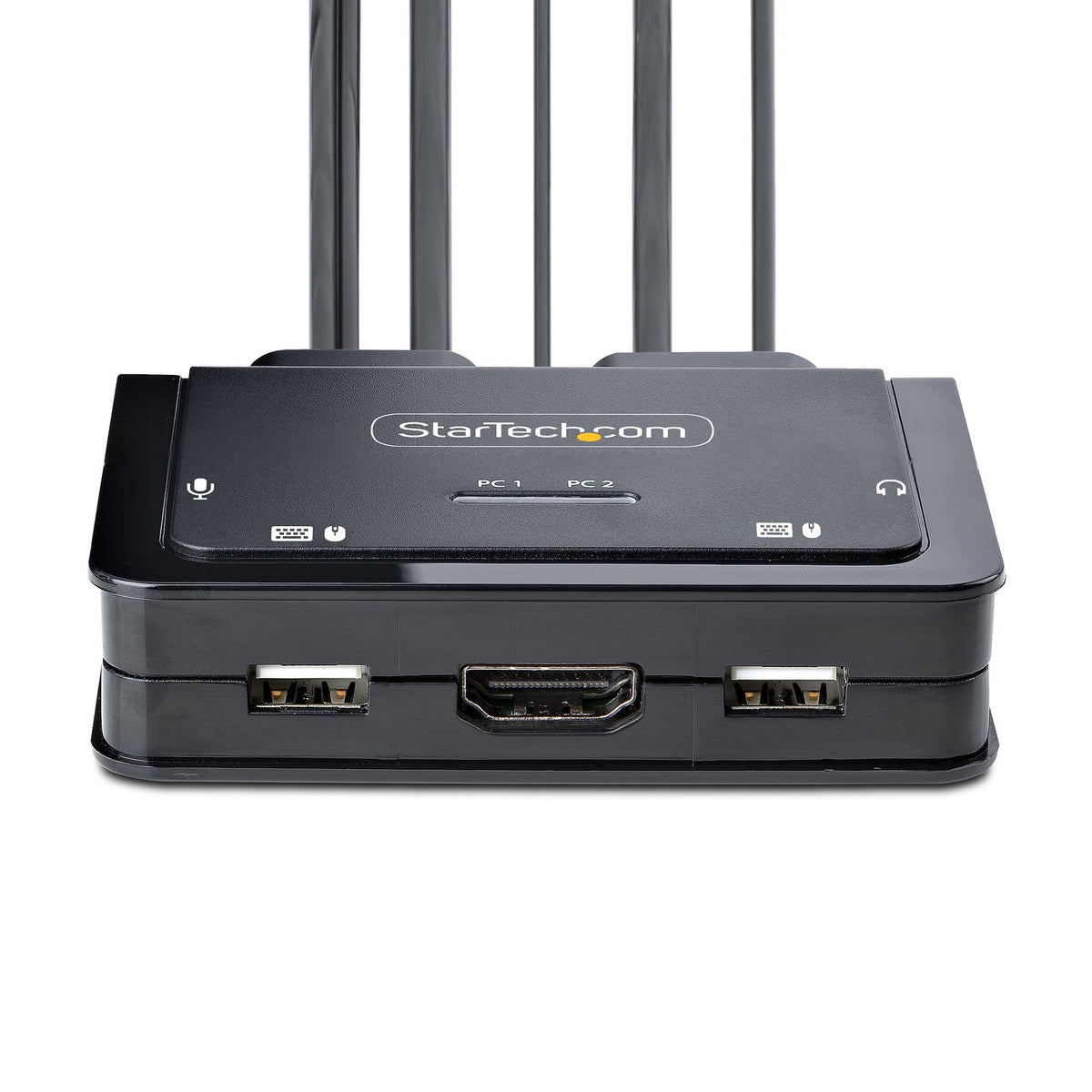 StarTech KVM Switchbox 2 Comp 1 User 4K 3840x2160 4 USB 2 HDMI Desktop