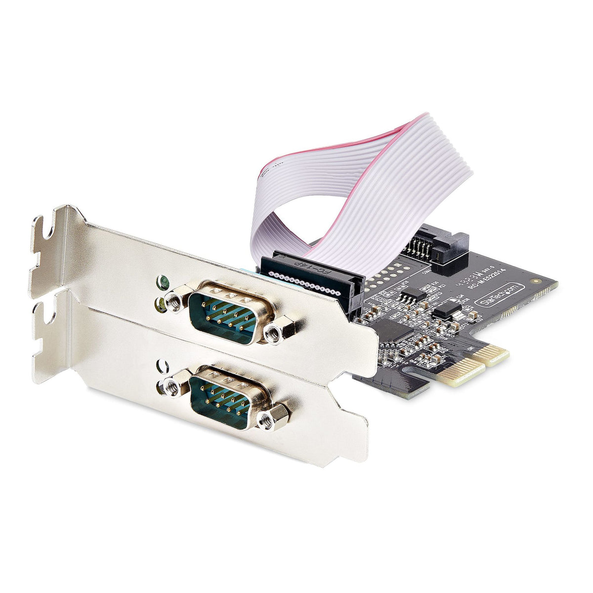 StarTech 2-Port RS232/RS422/RS485 PCIe Card 16C1050 UART ESD Protection